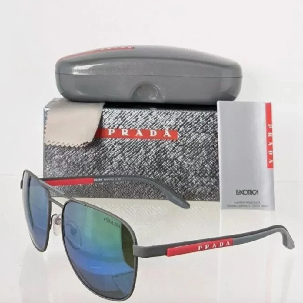 NEW Prada Sport 60mm Sunglasses Blue Tint